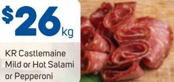 KR Castlemaine Mild Or Hot Salami Or Pepperoni