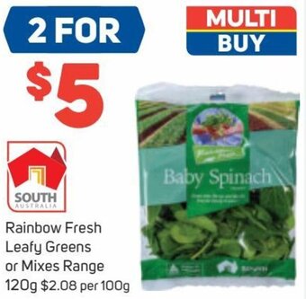 Foodland Rainbow Fresh Leafy Greens Or Mixes Range 120g offer