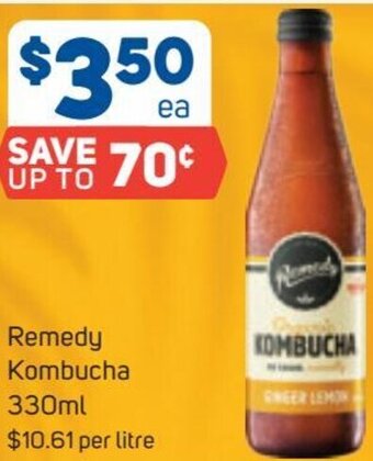 Foodland Remedy Kombucha 330ml offer