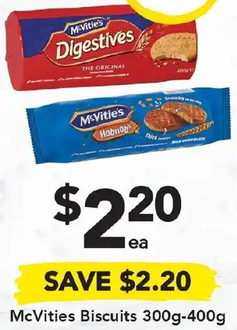 Drakes McVities Biscuits 300g-400g offer