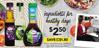 Drakes Praise Salad Dressing 330ml or Deli Style Dressing 250ml offer