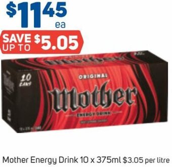 Foodland Mother Energy Drink 10 x 375ml offer