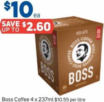 Foodland Boss Coffee 4 x 237ml offer
