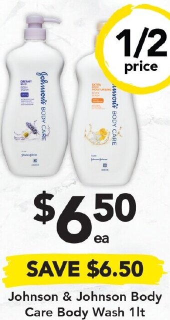Drakes Johnson & Johnson Body Care Body Wash 1lt offer