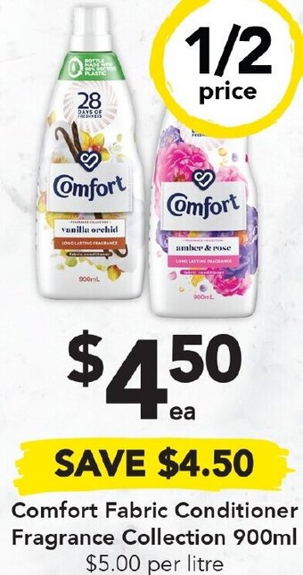 Drakes Comfort Fabric Conditioner Fragrance Collection 900ml offer
