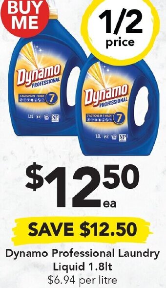 Drakes Dynamo Professional Laundry Liquid 1.8lt offer