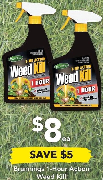 Drakes Brunnings 1-Hour Action Weed Kill offer