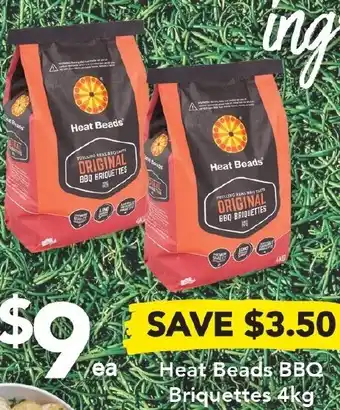 Drakes Heat Beads BBQ Briquettes 4 kg offer