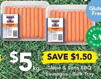 Drakes Slape & Sons BBQ Sausages offer