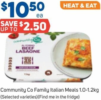 Foodland Community Co Family Italian Meals 1.0-1.2Kg offer