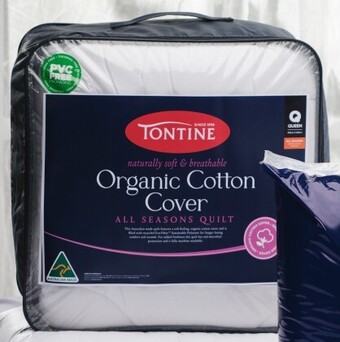 Spotlight 50% off tontine organic cotton cover quilt offer