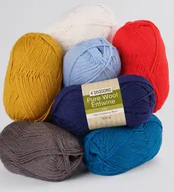 Spotlight 40% off 4 seasons pure wool entwine, 100g offer