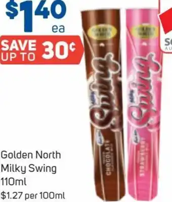Foodland Golden North Milky Swing 110ml offer