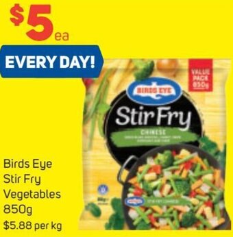 Foodland Birds Eye Stir Fry Vegetables 850g offer