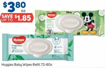 Foodland Huggies Baby Wipes Refill 72-80s offer