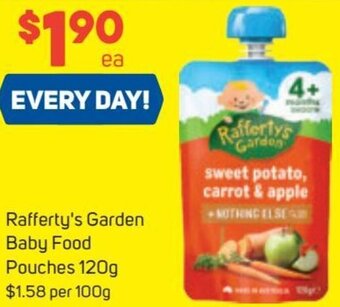 Foodland Rafferty's Garden Baby Food Pouches 120g offer