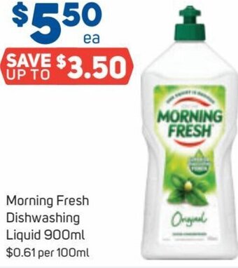 Foodland Morning Fresh Dishwashing Liquid 900ml offer