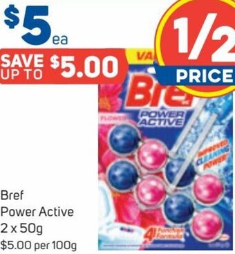 Foodland Bref Power Active 2 x 50g offer