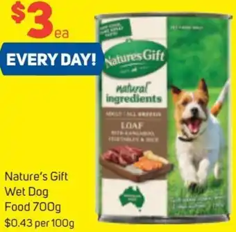 Foodland Nature's Gift WetDog Food 700g offer