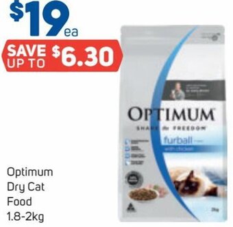 Foodland Optimum Dry Cat Food 1.8-2Kg offer