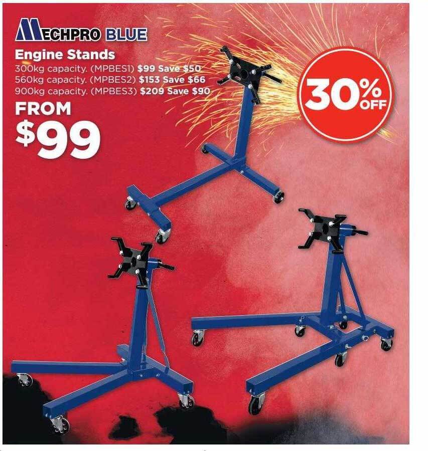 Engine stands mechpro blue offer at Repco