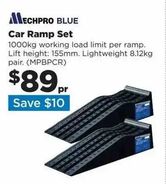 Repco Car ramp set mechpro blue offer