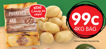 Spudshed Washed Potatoes Prepacked 4kg offer