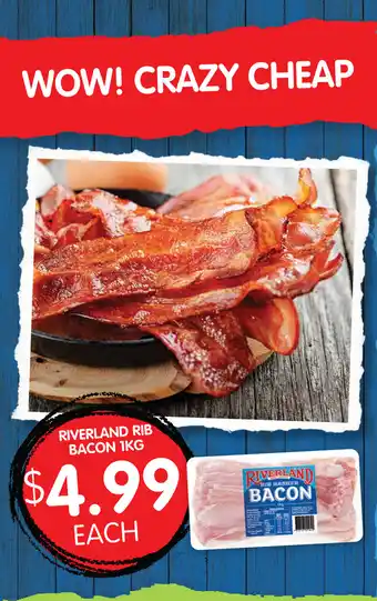 Spudshed Riverland Rib Bacon 1kg offer