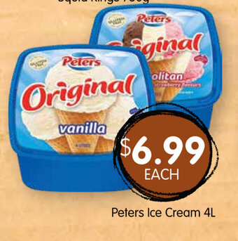 Spudshed Peters Ice Cream 4L offer