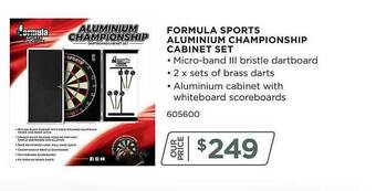 Formula sports aluminium championship cabinet set