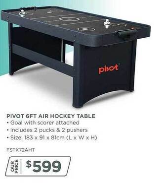 Sportspower Pivot 6ft air hockey table offer