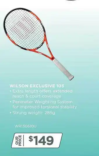 Sportspower Wilson exclusive 103 offer