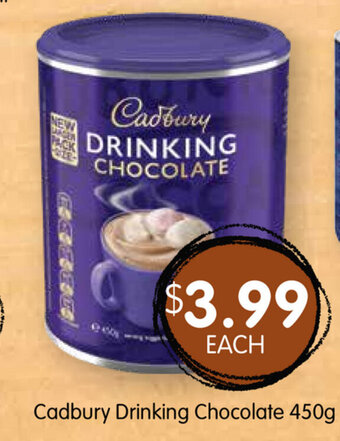 Spudshed Cadbury Drinking Chocolate 450g offer