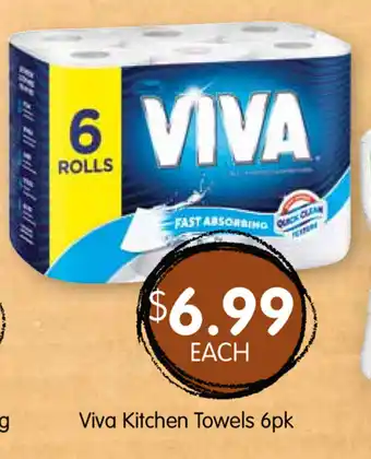 Viva Kitchen Towel 6Pk