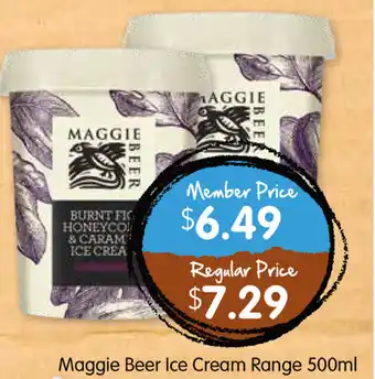 Maggie Beer Ice Cream Range 500ml
