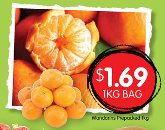 Spudshed Mandarins Prepacked 1kg offer