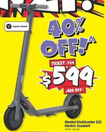 Ninebot KickScooter E22 Electric Scooter# - 466787