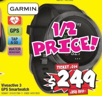 Garmin - Vivoactive 3 GPS Smartwatch - 505607