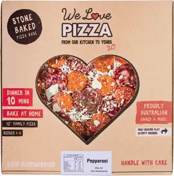 IGA We love pizza 3 cheese margherita or pepperoni 550-600g offer