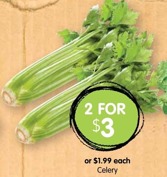 Spudshed Celery offer
