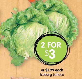 Spudshed Iceberg Lettuce offer