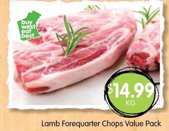 Spudshed Lamb Forequarter Chops Value Pack offer
