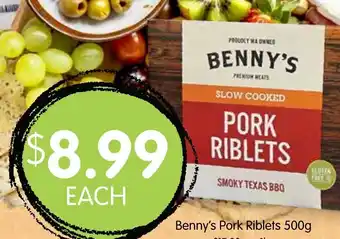 Spudshed Benny's Pork Riblets 500g offer