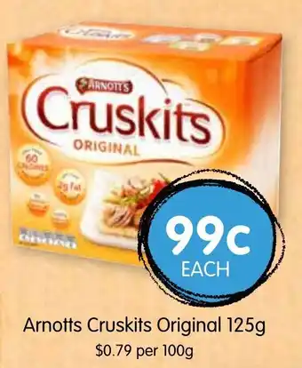 Spudshed Arnotts Cruskits Original 125g offer
