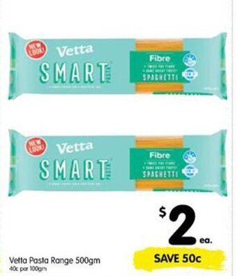 Spar Vetta Pasta Range 500gm offer