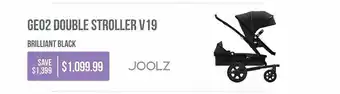 Geo2 double stroller v19 joolz