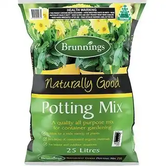 IGA Brunnings potting mix 25l or pine bark 25l offer