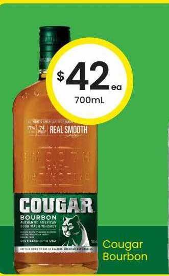 The Bottle O Cougar bourbon offer
