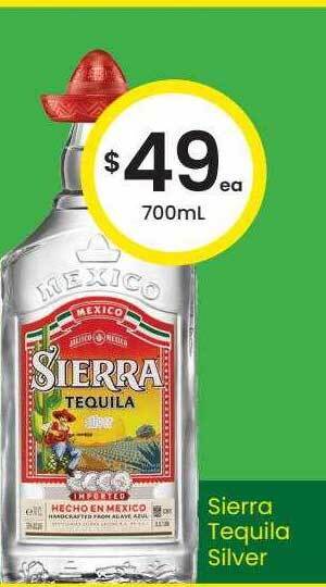 The Bottle O Sierra tequila silver offer