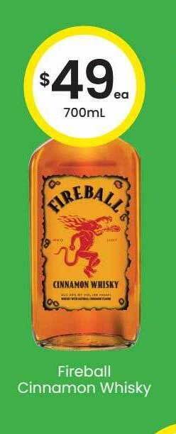 The Bottle O Fireball cinnamon whisky offer